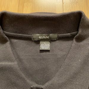 Alfani 100% cotton polo work shirt